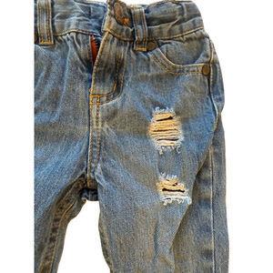 Baby Truly Scrumptious Jeans Size 6M Blue Distressed Denim Pants